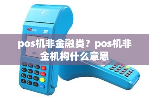 pos机非金融类？pos机非金机构什么意思