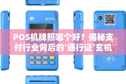 POS机牌照哪个好？揭秘支付行业背后的‘通行证’玄机！