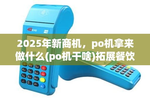 2025年新商机，po机拿来做什么(po机干啥)拓展餐饮业