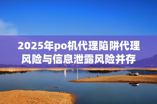 2025年po机代理陷阱代理风险与信息泄露风险并存