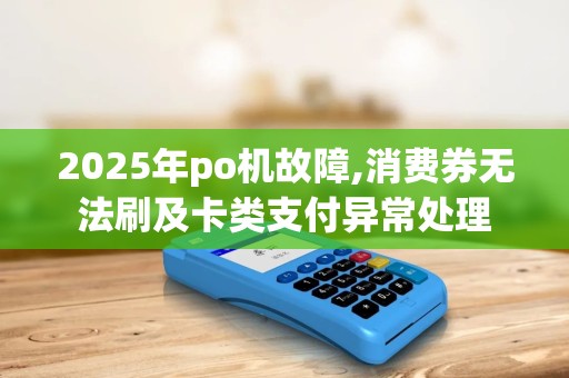 2025年po机故障,消费券无法刷及卡类支付异常处理