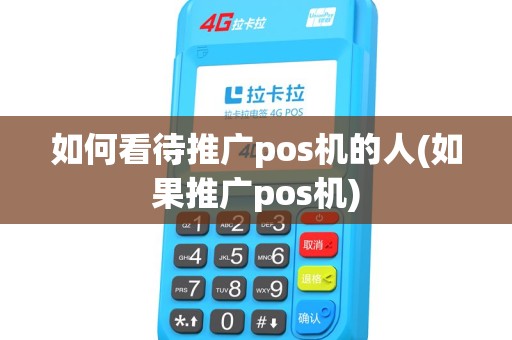 如何看待推广pos机的人(如果推广pos机)