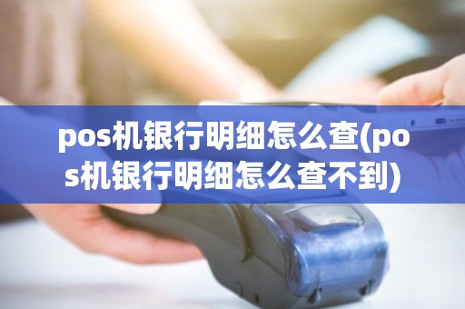 pos机银行明细怎么查(pos机银行明细怎么查不到)
