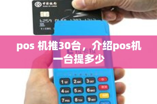 pos 机推30台，介绍pos机一台提多少