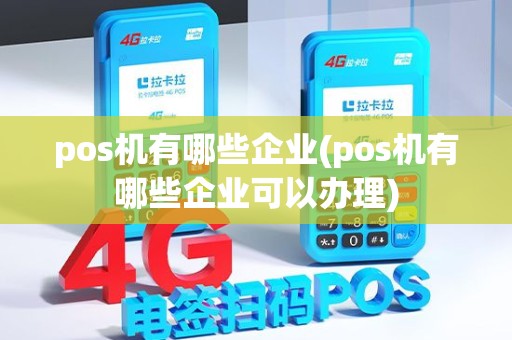 pos机有哪些企业(pos机有哪些企业可以办理)
