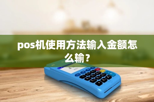 pos机使用方法输入金额怎么输？