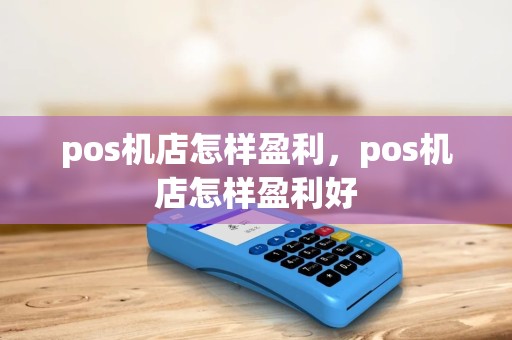pos机店怎样盈利，pos机店怎样盈利好