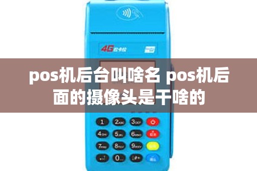 pos机后台叫啥名 pos机后面的摄像头是干啥的