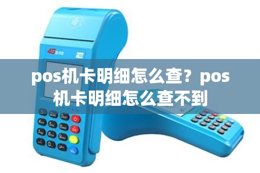 pos机卡明细怎么查？pos机卡明细怎么查不到