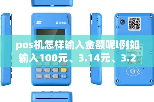 pos机怎样输入金额呢l例如输入100元、3.14元、3.2元、20000元怎么输入