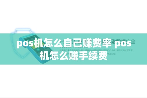 pos机怎么自己赚费率 pos机怎么赚手续费