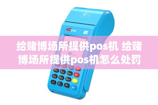 给赌博场所提供pos机 给赌博场所提供pos机怎么处罚