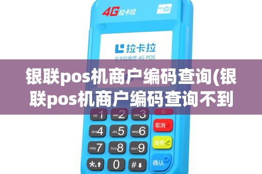 银联pos机商户编码查询(银联pos机商户编码查询不到)