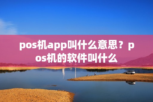 pos机app叫什么意思？pos机的软件叫什么