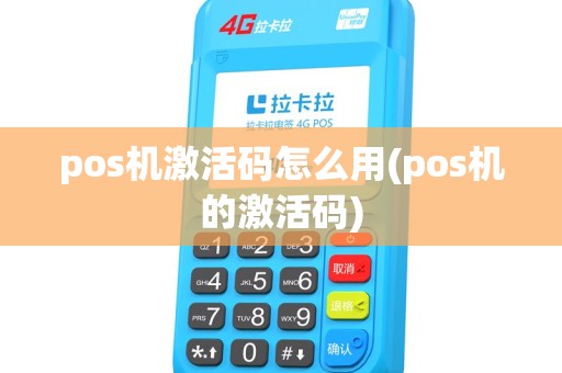 pos机激活码怎么用(pos机的激活码)