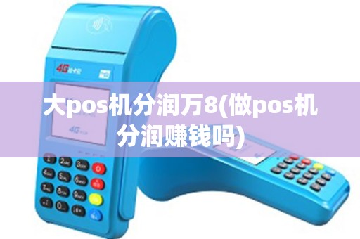 大pos机分润万8(做pos机分润赚钱吗)