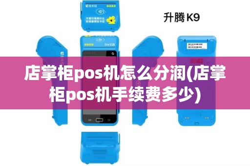 店掌柜pos机怎么分润(店掌柜pos机手续费多少)