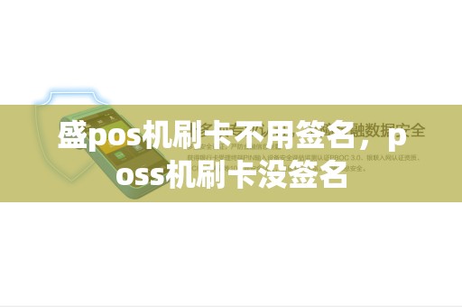 盛pos机刷卡不用签名，poss机刷卡没签名