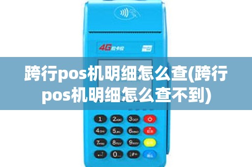 跨行pos机明细怎么查(跨行pos机明细怎么查不到)