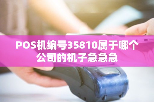 POS机编号35810属于哪个公司的机子急急急