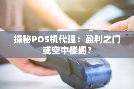 探秘POS机代理：盈利之门或空中楼阁？