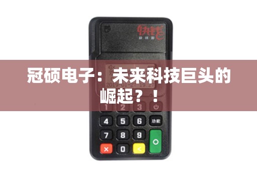 冠硕电子：未来科技巨头的崛起？！