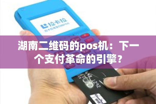湖南二维码的pos机：下一个支付革命的引擎？