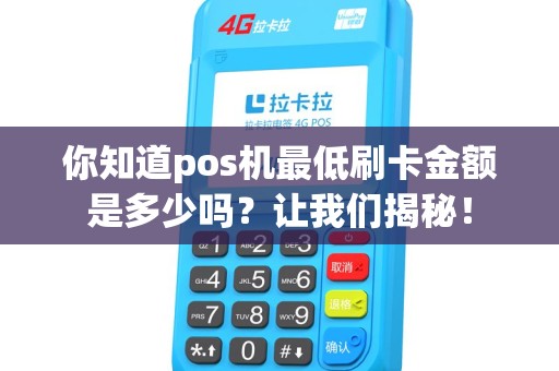你知道pos机最低刷卡金额是多少吗？让我们揭秘！