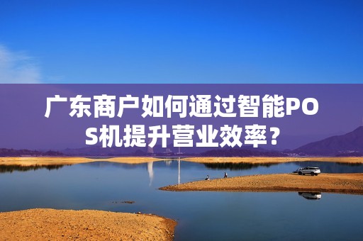 广东商户如何通过智能POS机提升营业效率？
