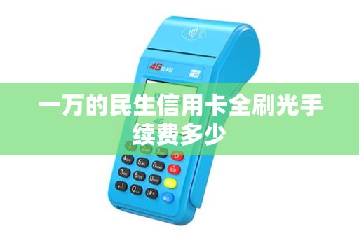 一万的民生信用卡全刷光手续费多少