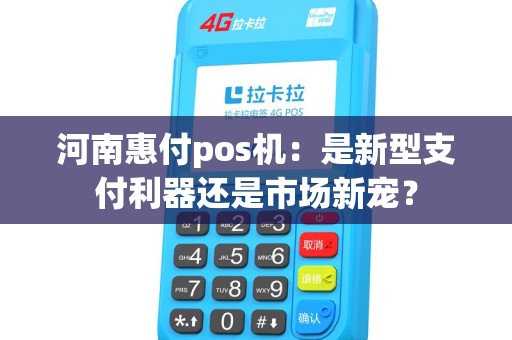 河南惠付pos机：是新型支付利器还是市场新宠？