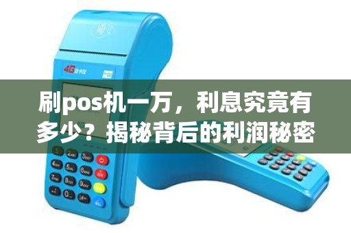 刷pos机一万，利息究竟有多少？揭秘背后的利润秘密！