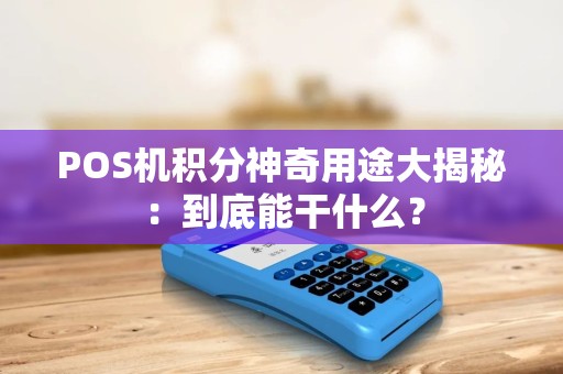 POS机积分神奇用途大揭秘：到底能干什么？