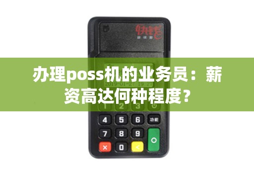 办理poss机的业务员：薪资高达何种程度？