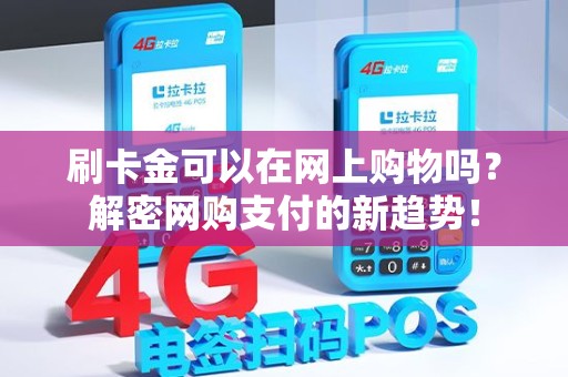 刷卡金可以在网上购物吗？解密网购支付的新趋势！