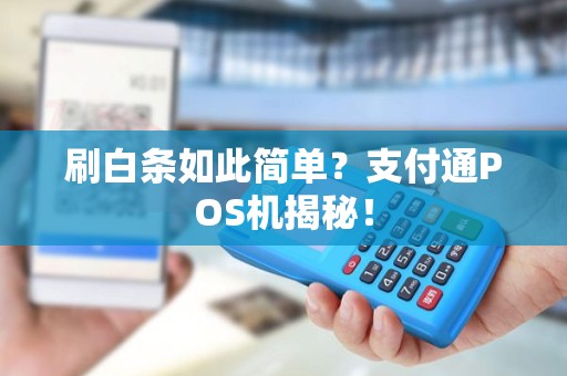 刷白条如此简单？支付通POS机揭秘！