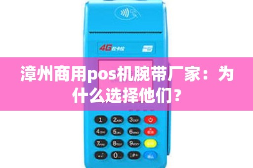 漳州商用pos机腕带厂家：为什么选择他们？