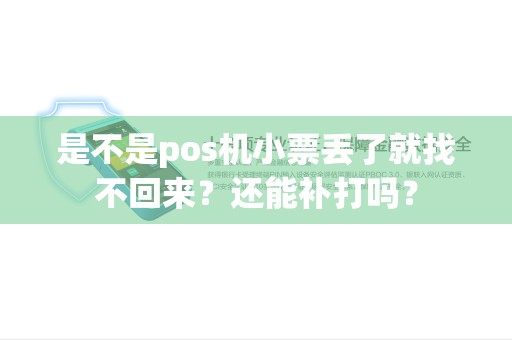 是不是pos机小票丢了就找不回来？还能补打吗？