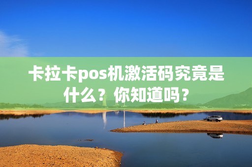 卡拉卡pos机激活码究竟是什么？你知道吗？