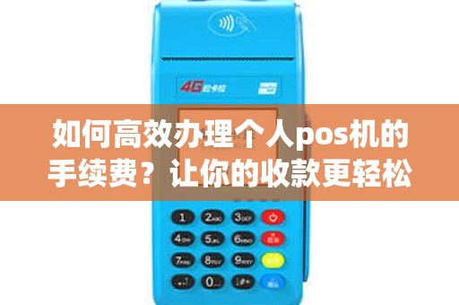 如何高效办理个人pos机的手续费？让你的收款更轻松！