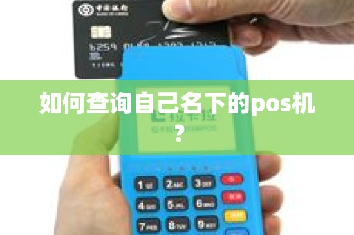 如何查询自己名下的pos机？