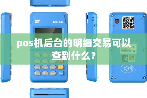 pos机后台的明细交易可以查到什么？