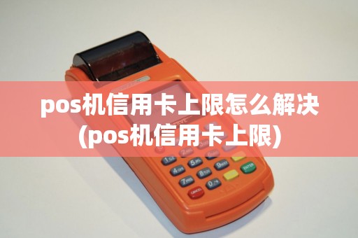 pos机信用卡上限怎么解决(pos机信用卡上限)