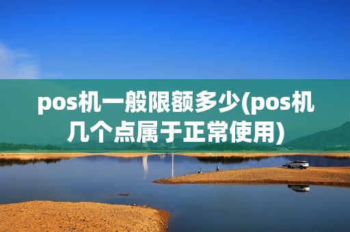 pos机一般限额多少(pos机几个点属于正常使用)