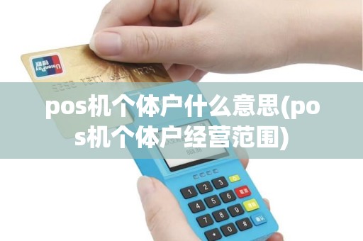 pos机个体户什么意思(pos机个体户经营范围)