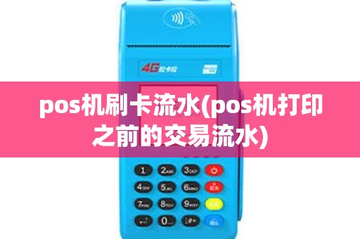 pos机刷卡流水(pos机打印之前的交易流水)