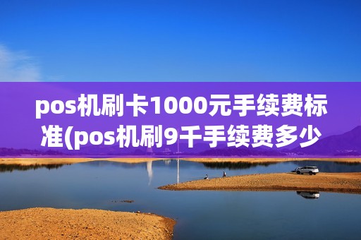 pos机刷卡1000元手续费标准(pos机刷9千手续费多少) pos机刷卡1000元手续费标准(pos机刷9千手续费多少)