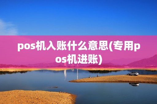 pos机入账什么意思(专用pos机进账) pos机入账什么意思(专用pos机进账)