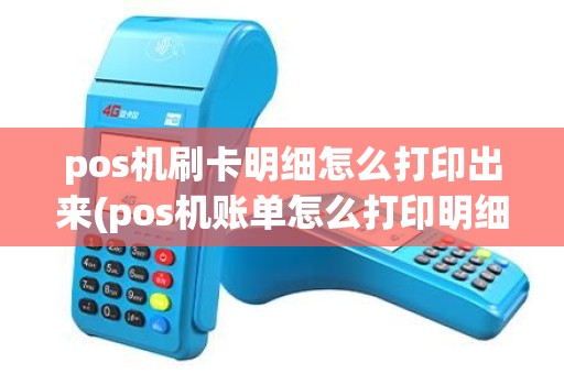 pos机刷卡明细怎么打印出来(pos机账单怎么打印明细的) pos机刷卡明细怎么打印出来(pos机账单怎么打印明细的)