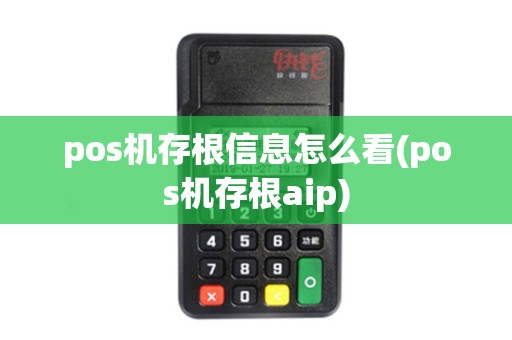 pos机存根信息怎么看(pos机存根aip) pos机存根信息怎么看(pos机存根aip)